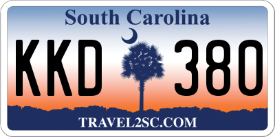 SC license plate KKD380