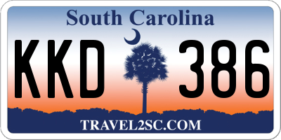 SC license plate KKD386