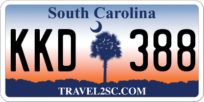 SC license plate KKD388