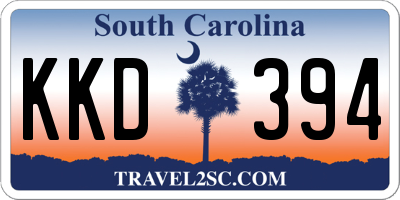 SC license plate KKD394