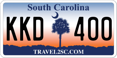 SC license plate KKD400