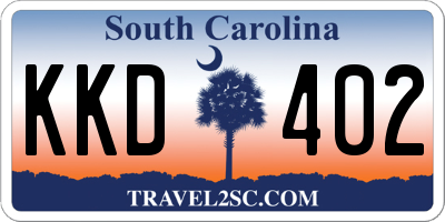 SC license plate KKD402