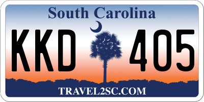SC license plate KKD405