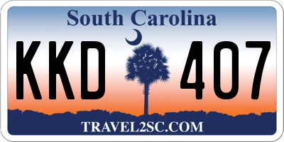 SC license plate KKD407