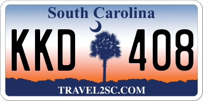 SC license plate KKD408