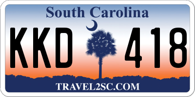 SC license plate KKD418