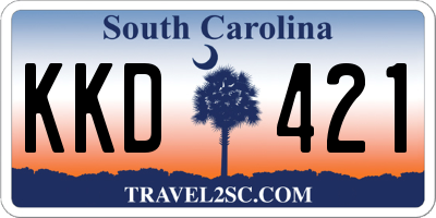 SC license plate KKD421