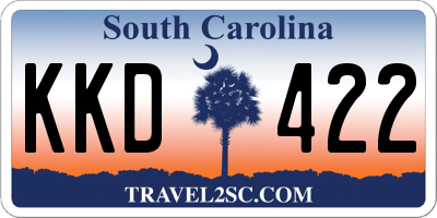 SC license plate KKD422