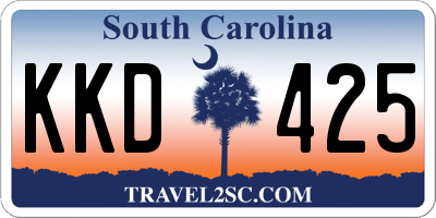 SC license plate KKD425