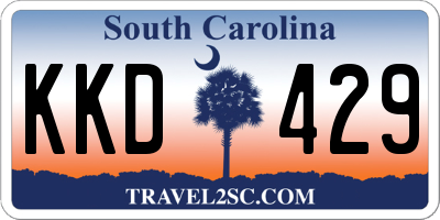 SC license plate KKD429