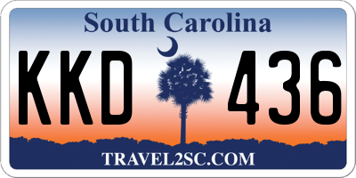 SC license plate KKD436