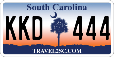 SC license plate KKD444