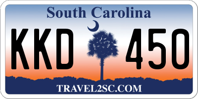 SC license plate KKD450