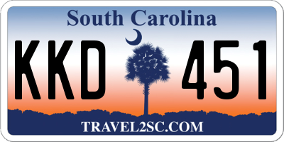 SC license plate KKD451