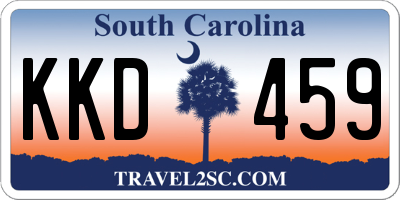 SC license plate KKD459