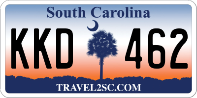 SC license plate KKD462
