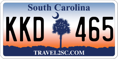 SC license plate KKD465