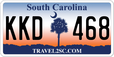 SC license plate KKD468