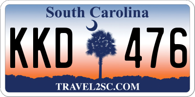 SC license plate KKD476