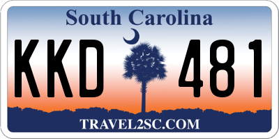 SC license plate KKD481