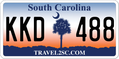 SC license plate KKD488