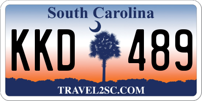 SC license plate KKD489