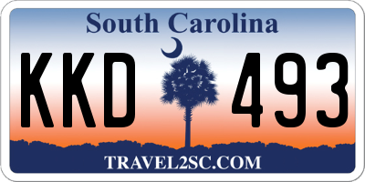 SC license plate KKD493