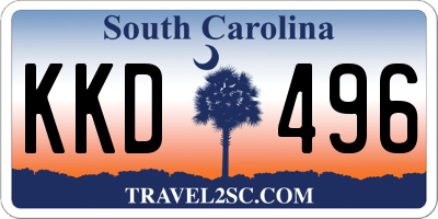 SC license plate KKD496