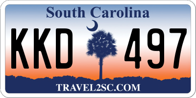SC license plate KKD497