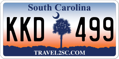 SC license plate KKD499
