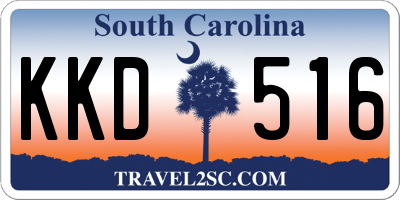 SC license plate KKD516