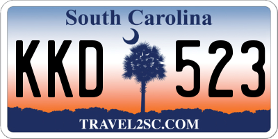SC license plate KKD523