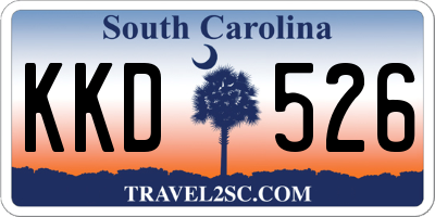 SC license plate KKD526