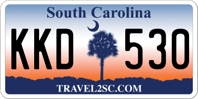 SC license plate KKD530