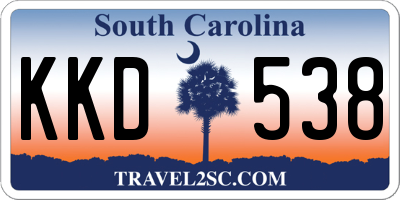 SC license plate KKD538