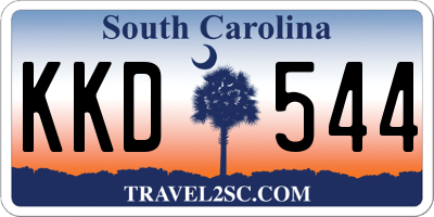 SC license plate KKD544