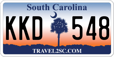 SC license plate KKD548
