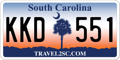 SC license plate KKD551