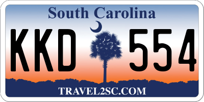 SC license plate KKD554