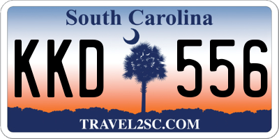 SC license plate KKD556