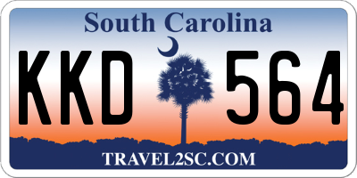 SC license plate KKD564