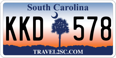 SC license plate KKD578