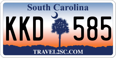 SC license plate KKD585