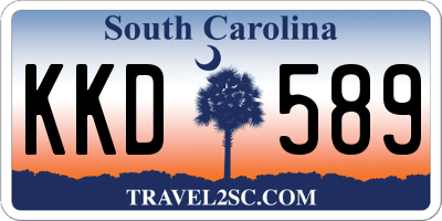 SC license plate KKD589