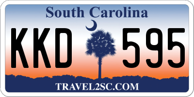SC license plate KKD595