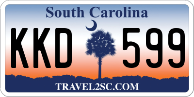 SC license plate KKD599