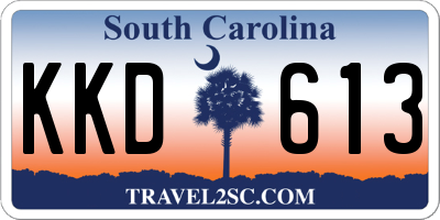 SC license plate KKD613