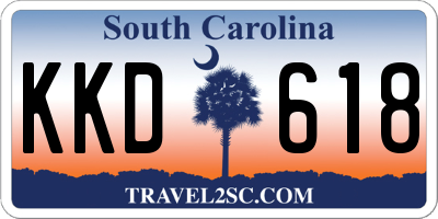 SC license plate KKD618