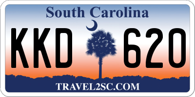 SC license plate KKD620