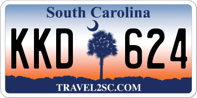 SC license plate KKD624